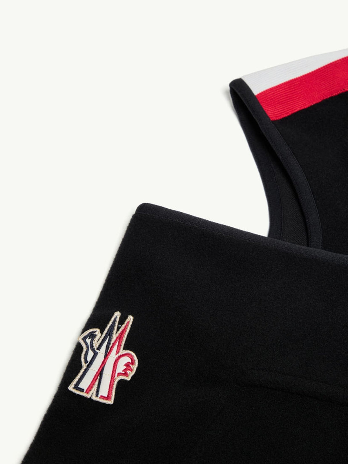 MONCLER Fleece Balaclava with Logo for Men - FW25