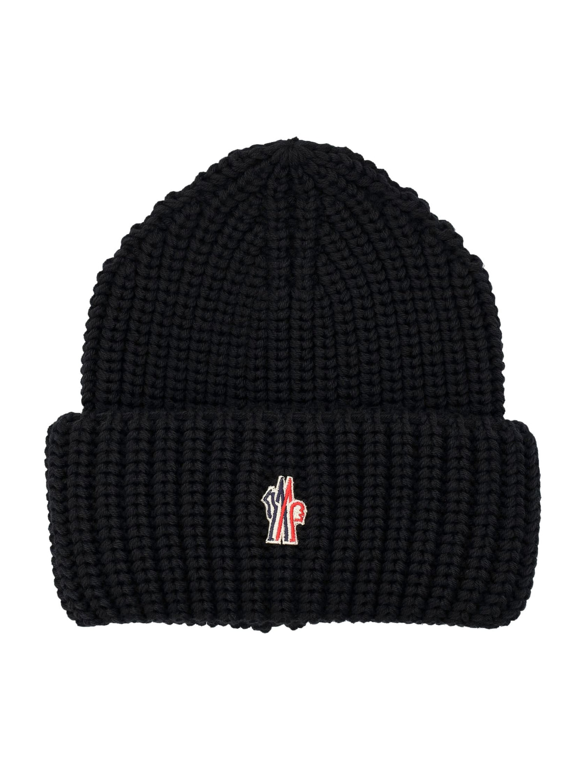 MONCLER GRENOBLE Wool Beanie with Logo for Men