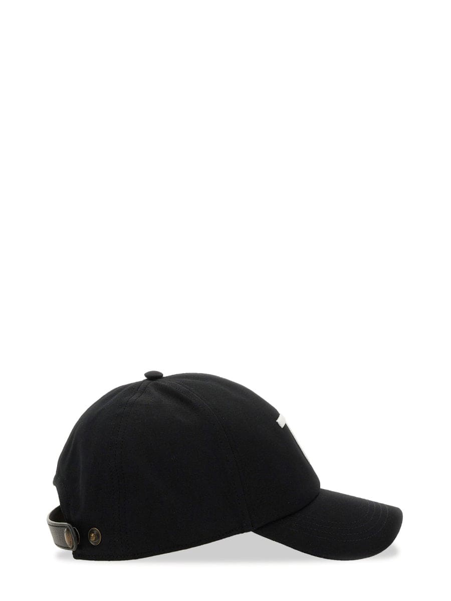 TOM FORD Men's Classic Cotton and Leather Hat